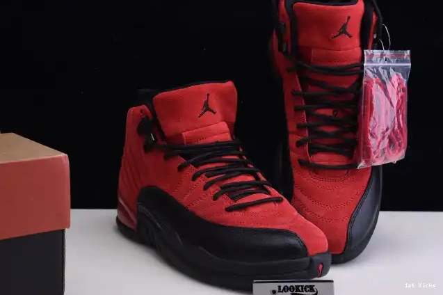 1st Kicks Shoes Jordan Retro CT8013-602 Flu 12 Air Game Reverse 0609